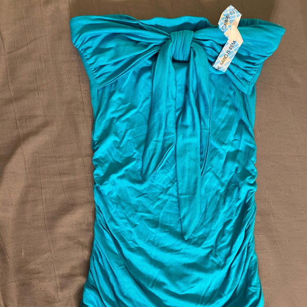 Tie Front Strapless Top - Never Worn With Tags